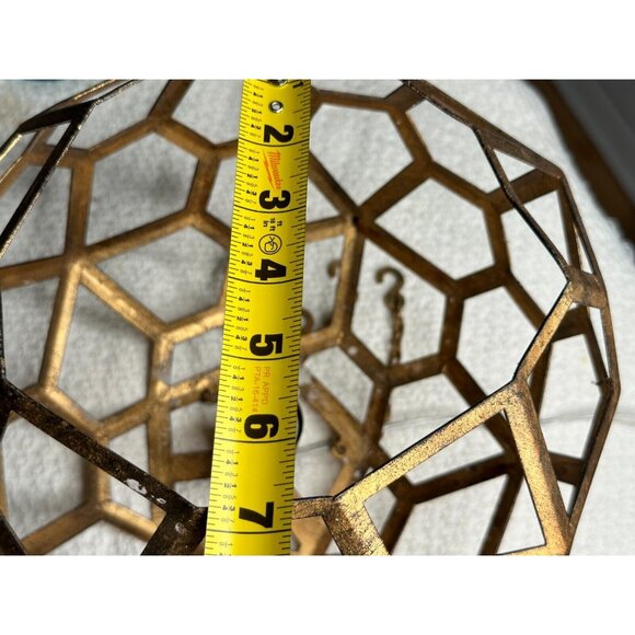 Sphere Shaped Hanging Light Home Decor Gift Idea Geometric Boho Modern Electric - Picture 16 of 16